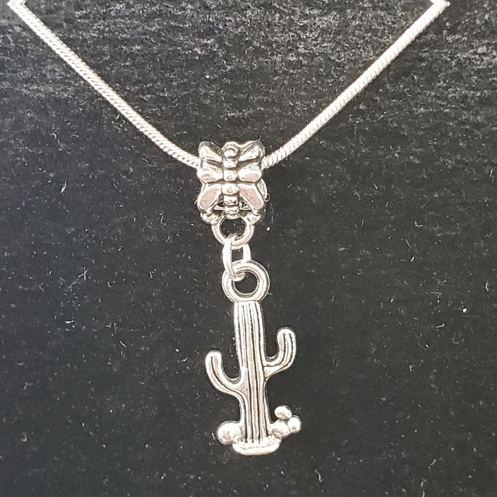 Cactus 🌵20"\ .925 Sterling Silver Necklace